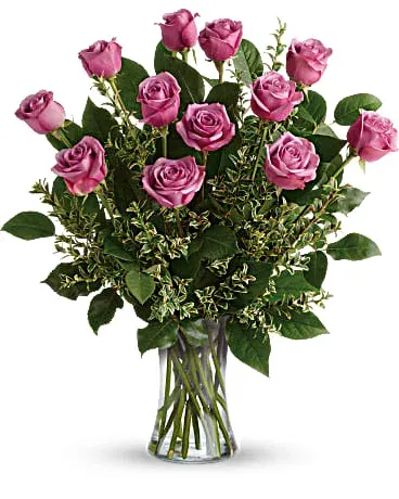 Dozen Lavender Roses