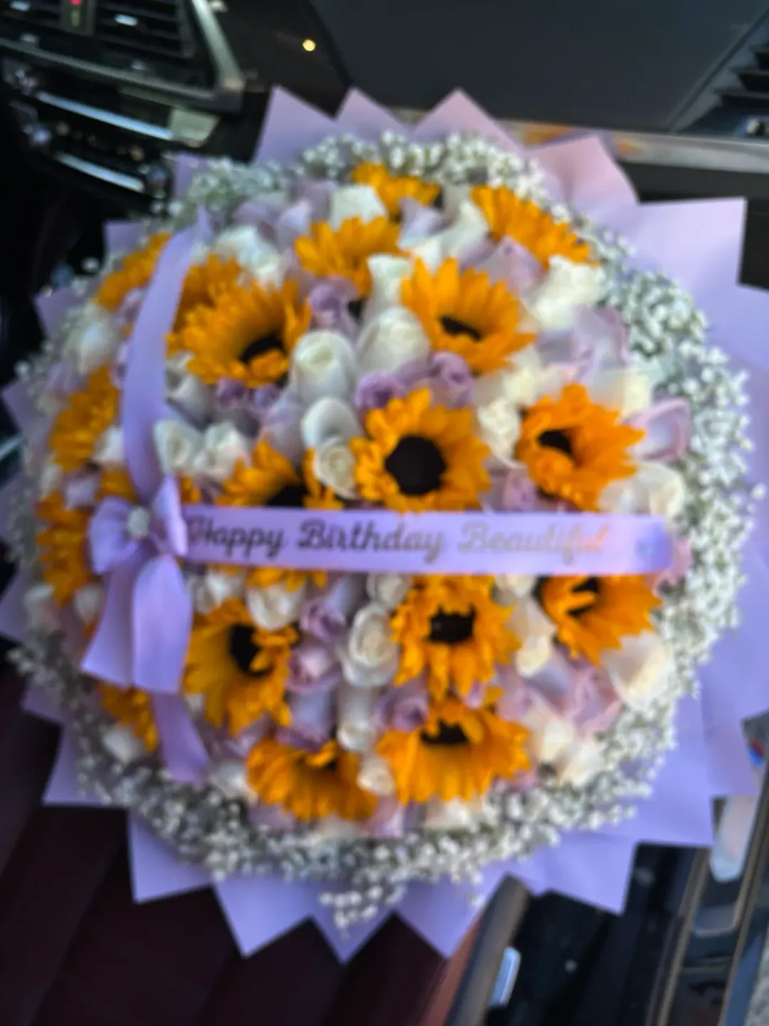 100 Roses and Sunflowers