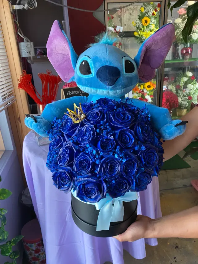 Stitch Box and a Big Stitch Plush