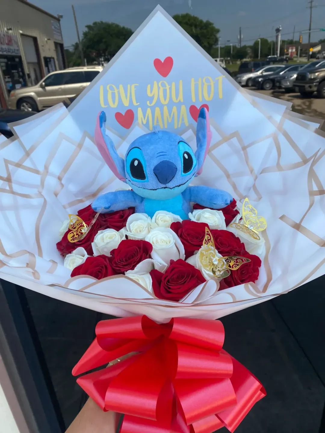 36 Roses and a Stitch Plush